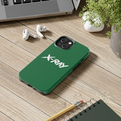 Tough Phone Case Green X-RAY