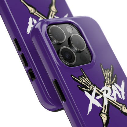 Tough Phone Case Purple XX-RAY