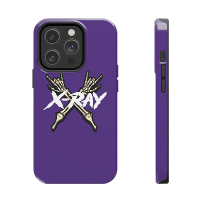 Tough Phone Case Purple XX-RAY