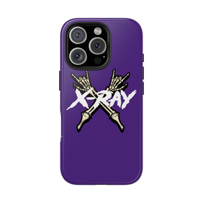 Tough Phone Case Purple XX-RAY