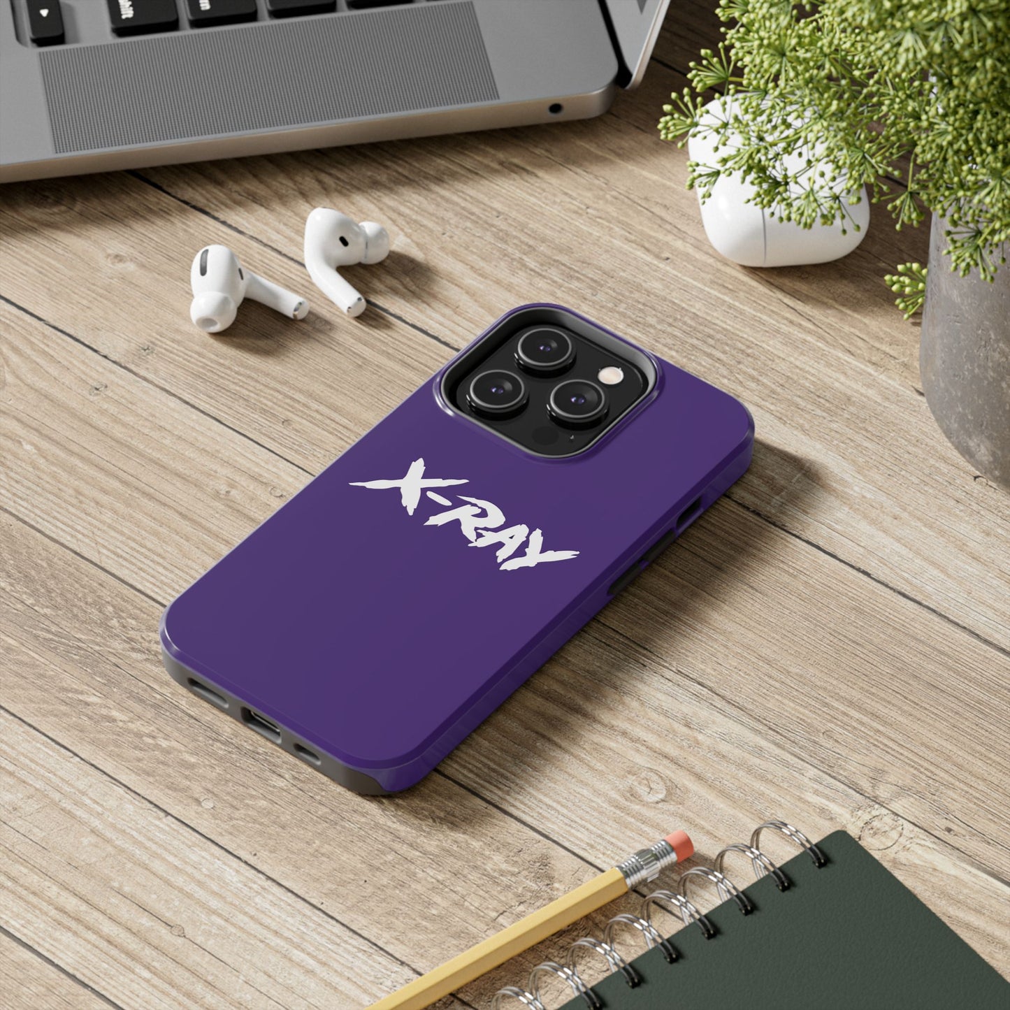 Tough Phone Case Purple X-RAY