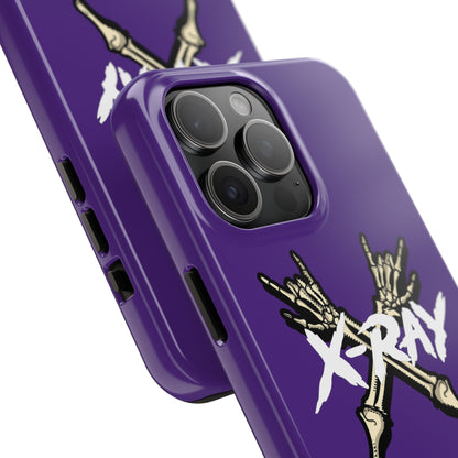 Tough Phone Case Purple XX-RAY