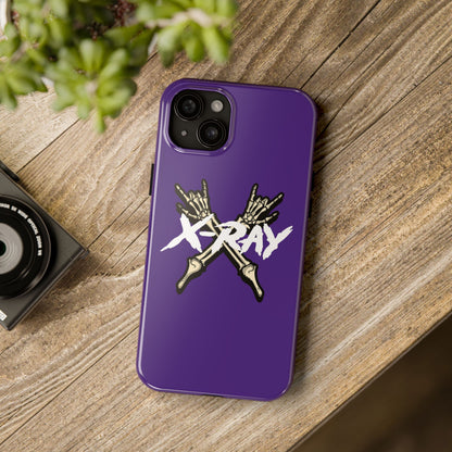 Tough Phone Case Purple XX-RAY