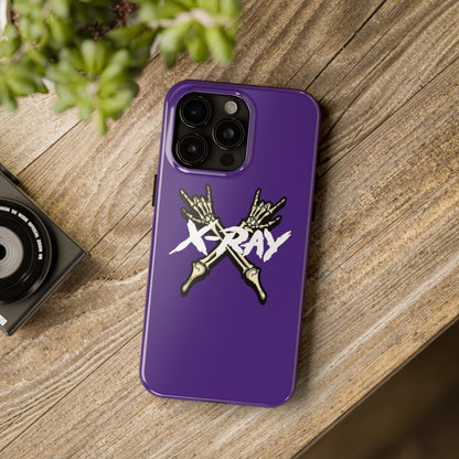 Tough Phone Case Purple XX-RAY