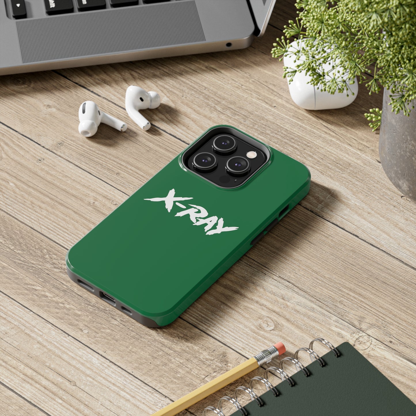 Tough Phone Case Green X-RAY