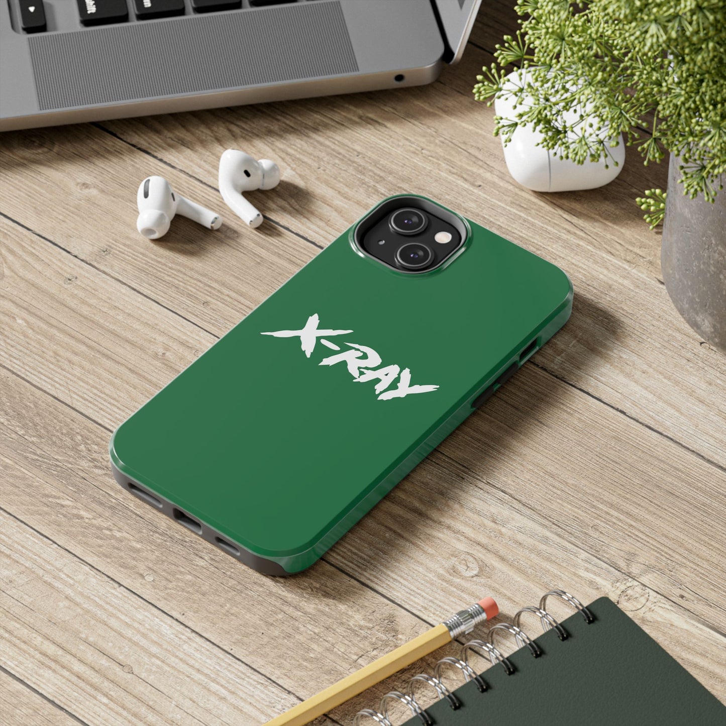 Tough Phone Case Green X-RAY