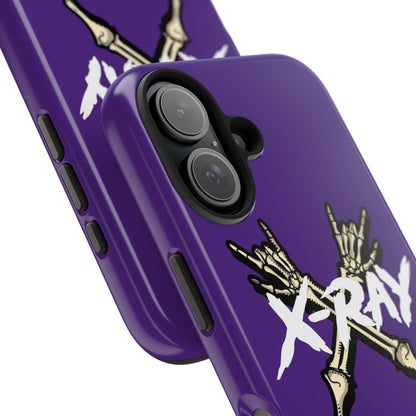 Tough Phone Case Purple XX-RAY