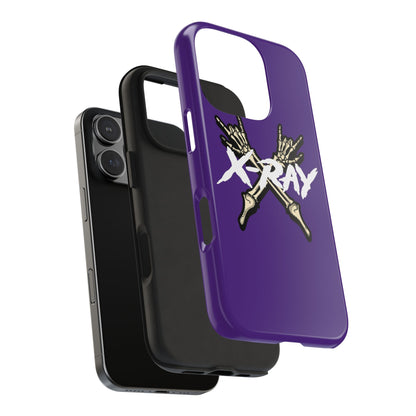 Tough Phone Case Purple XX-RAY