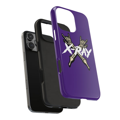 Tough Phone Case Purple XX-RAY