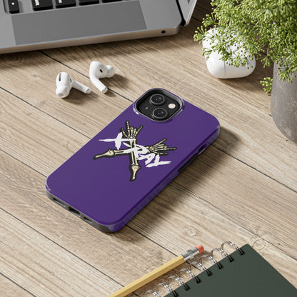 Tough Phone Case Purple XX-RAY