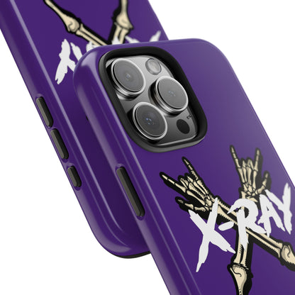 Tough Phone Case Purple XX-RAY