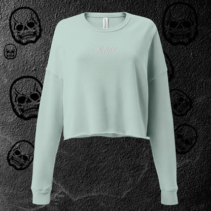 Women's Embroidered Cropped Sweatshirt