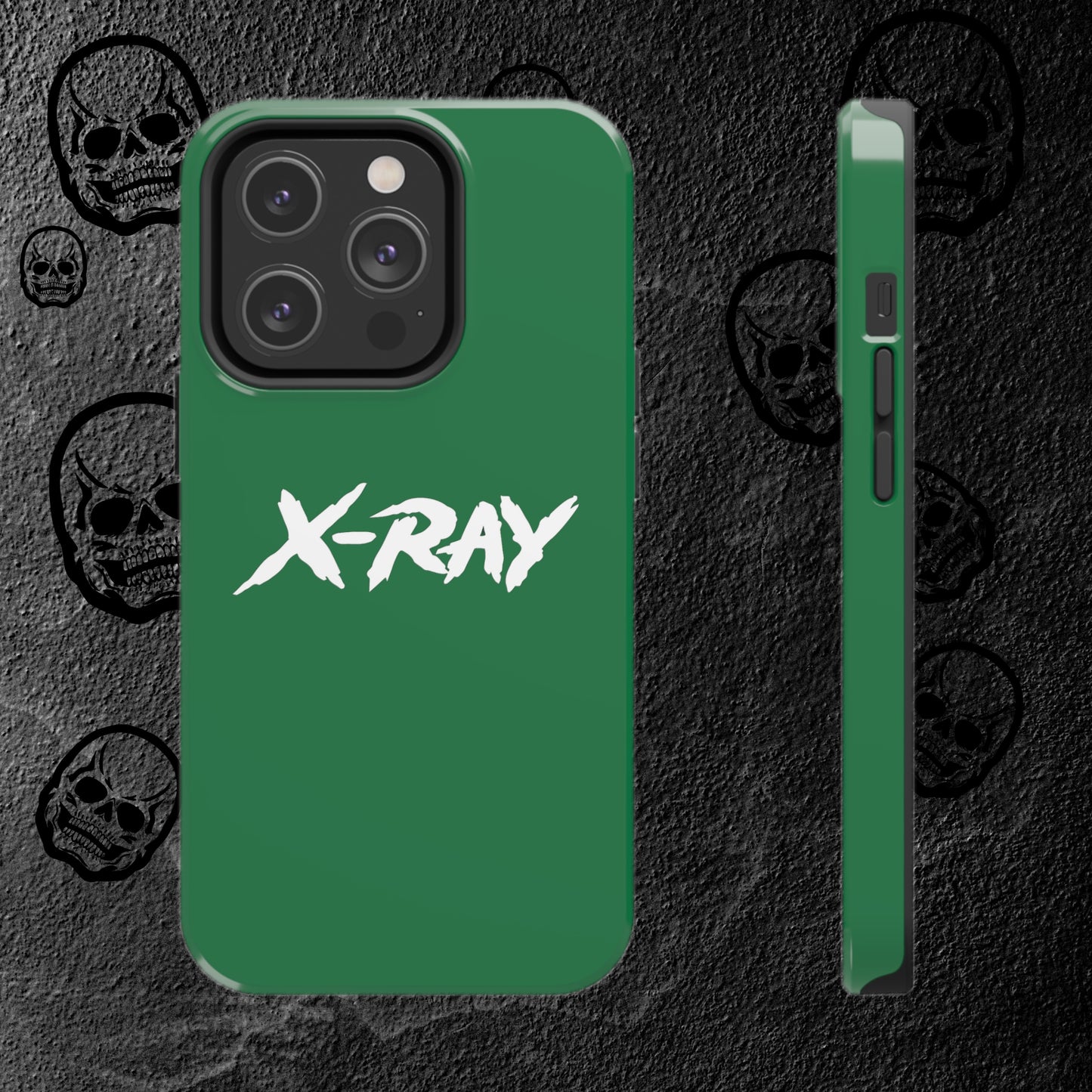 Tough Phone Case Green X-RAY