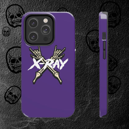 Tough Phone Case Purple XX-RAY