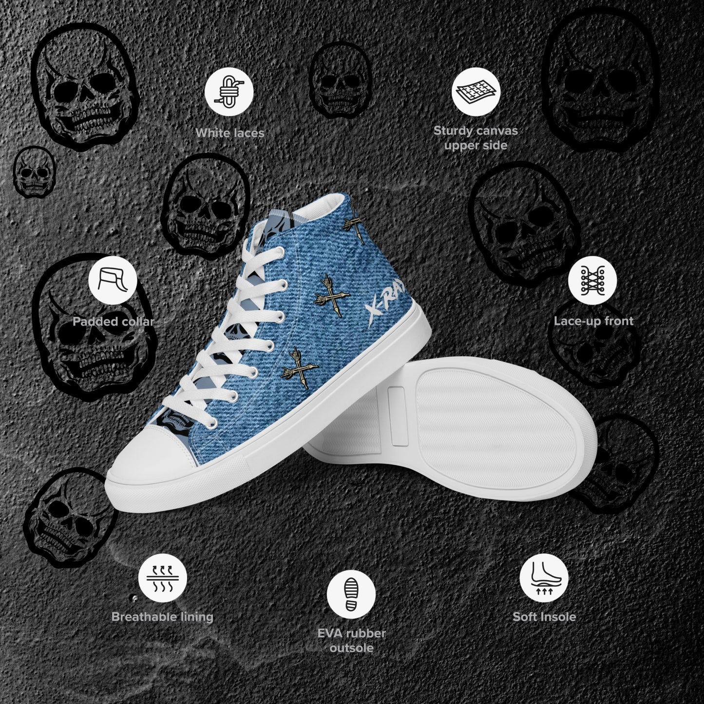 Men's High Tops Blue