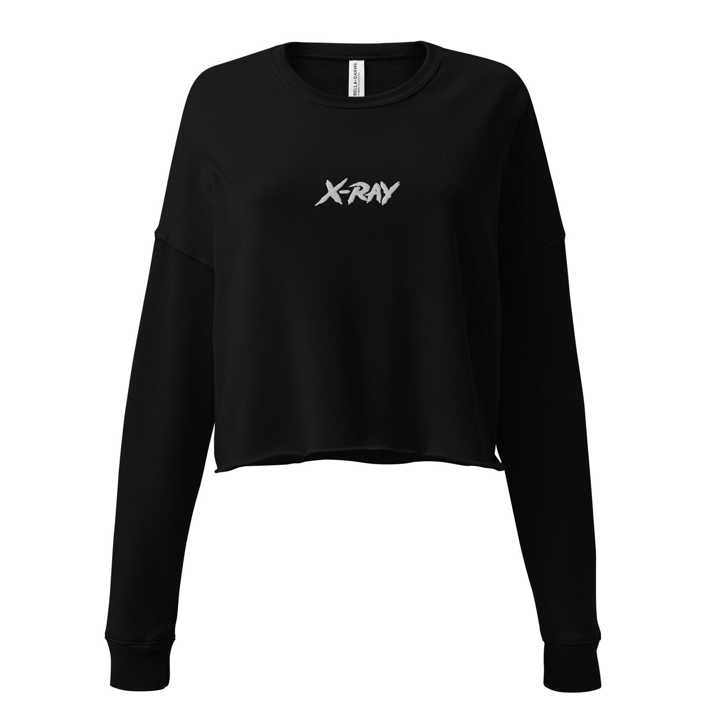 Women's Embroidered Cropped Sweatshirt