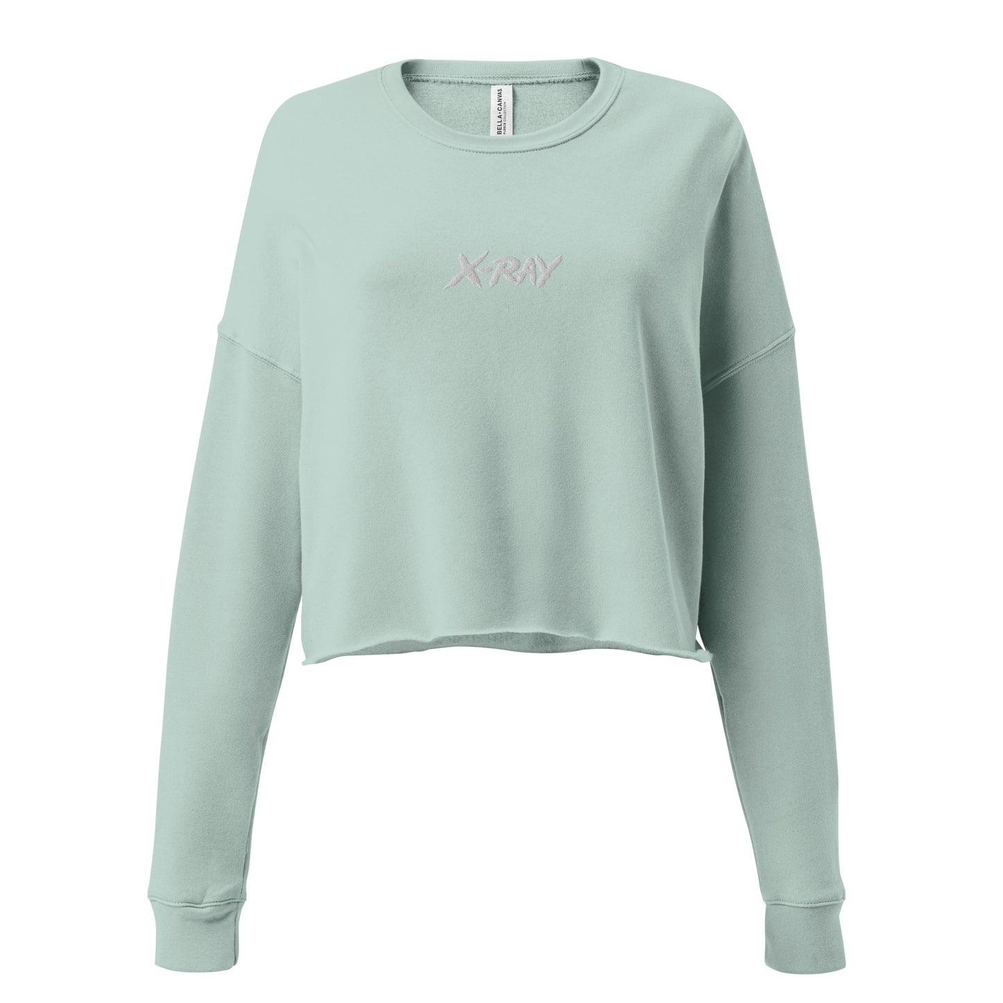 Women's Embroidered Cropped Sweatshirt