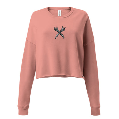 Women's Embroidered Cropped Sweatshirt X